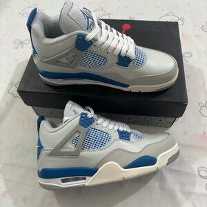 Air Jordan Gray-Blue Basketball Shoes